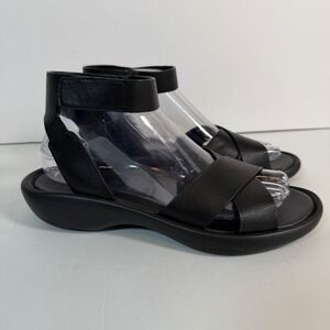 Naturalizer GENN Climb Black Ankle Strap 7.5 Comfort Walking Sandals Lightweight